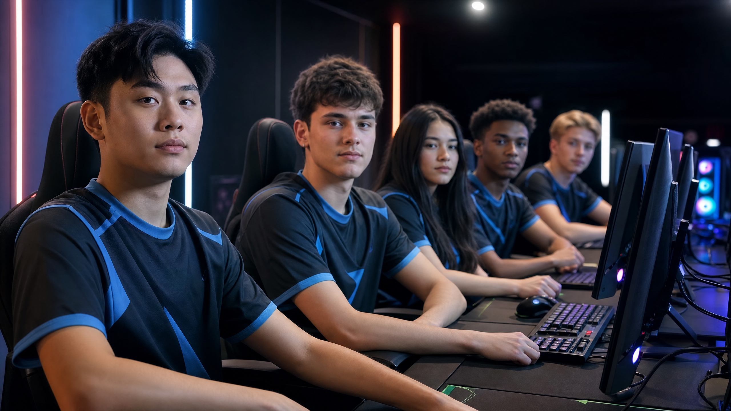 EchoArenas team at gaming stations